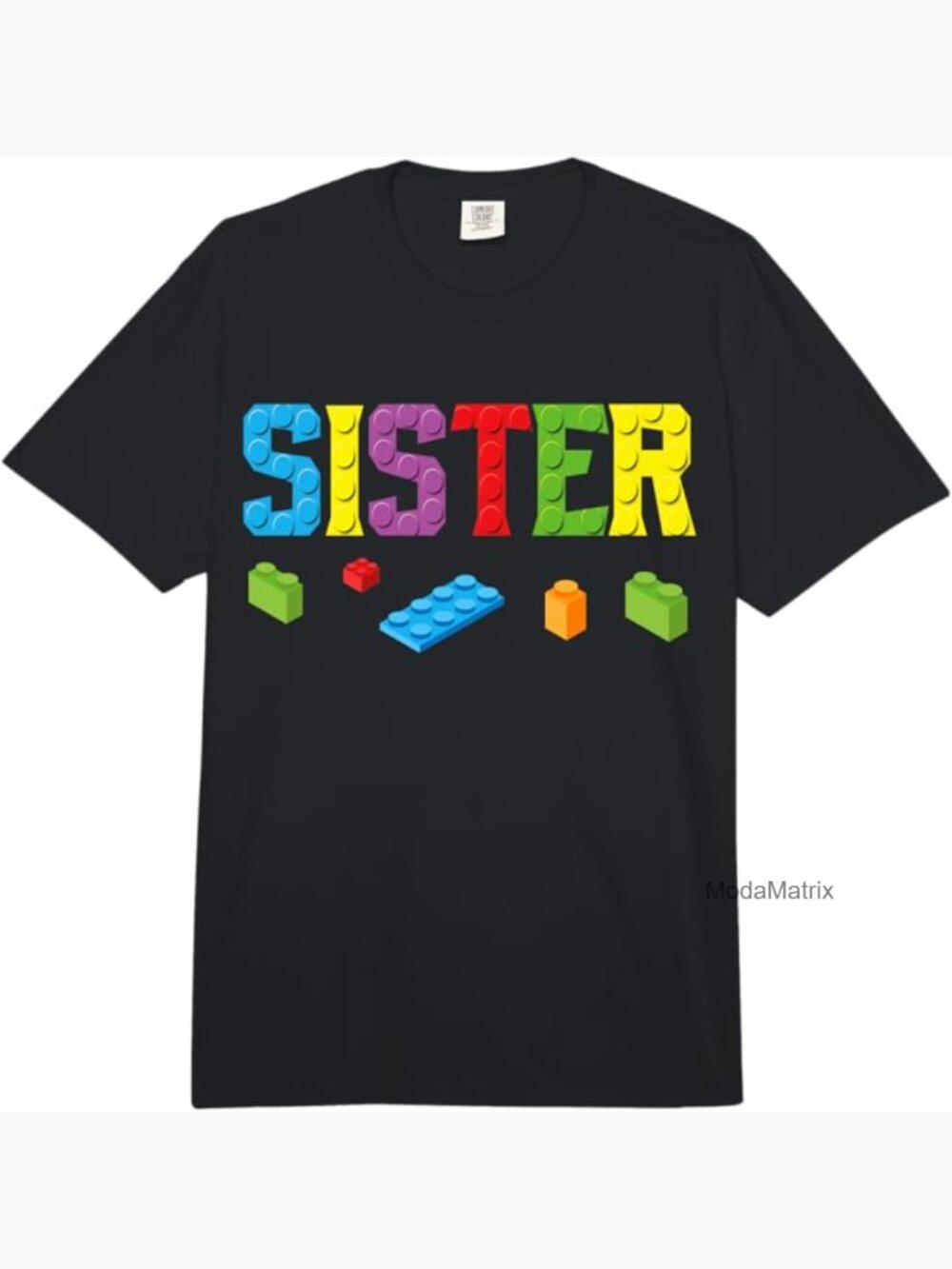 Adult Heavyweight T-Shirt - Master Builder Building Blocks Graphic